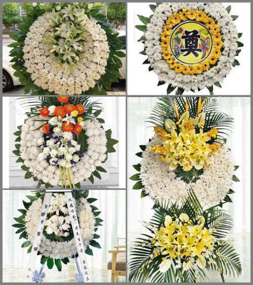 山东青岛平度市李园街道河西李家庄村花圈速递